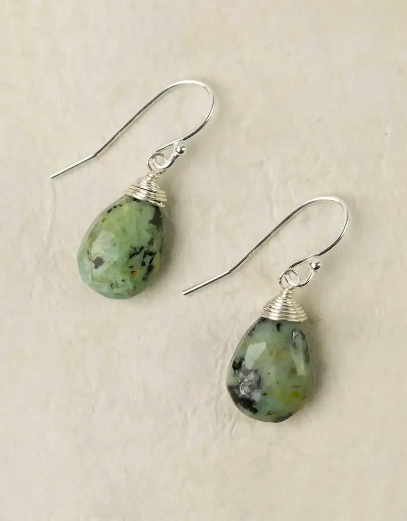 Anne Vaughan Mystic African Turquoise Simple Earrings