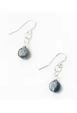 Anne Vaughan Ripple Kyanite Silver Simple Earrings