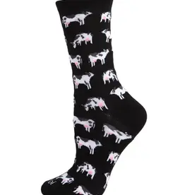 Infinity Classics Cows Bamboo Blend Crew Socks