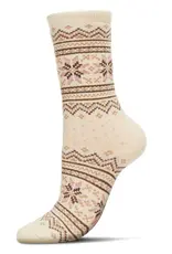Infinity Classics Fair Isle Frost Wintry Cashmere Blend Crew Socks