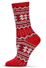 Infinity Classics Fair Isle Frost Wintry Cashmere Blend Crew Socks