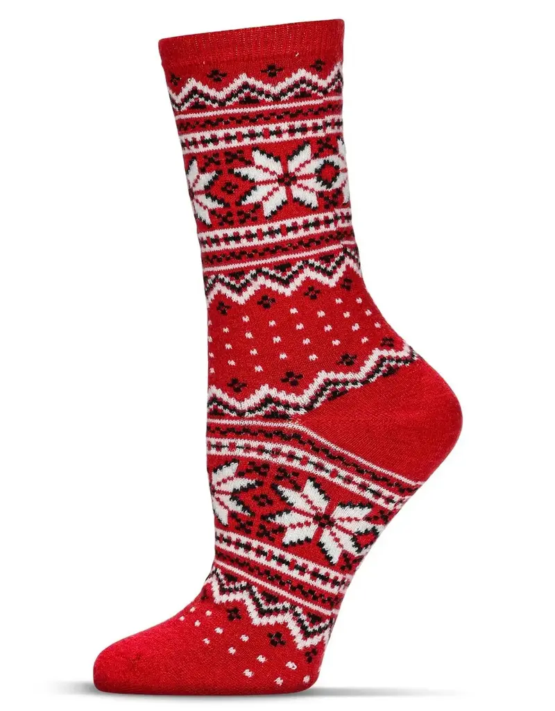 Infinity Classics Fair Isle Frost Wintry Cashmere Blend Crew Socks