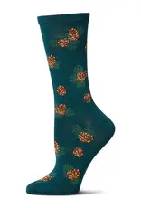 Infinity Classics Pinecones Bamboo Crew Socks
