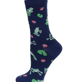 Infinity Classics Frogs Bamboo Crew Socks