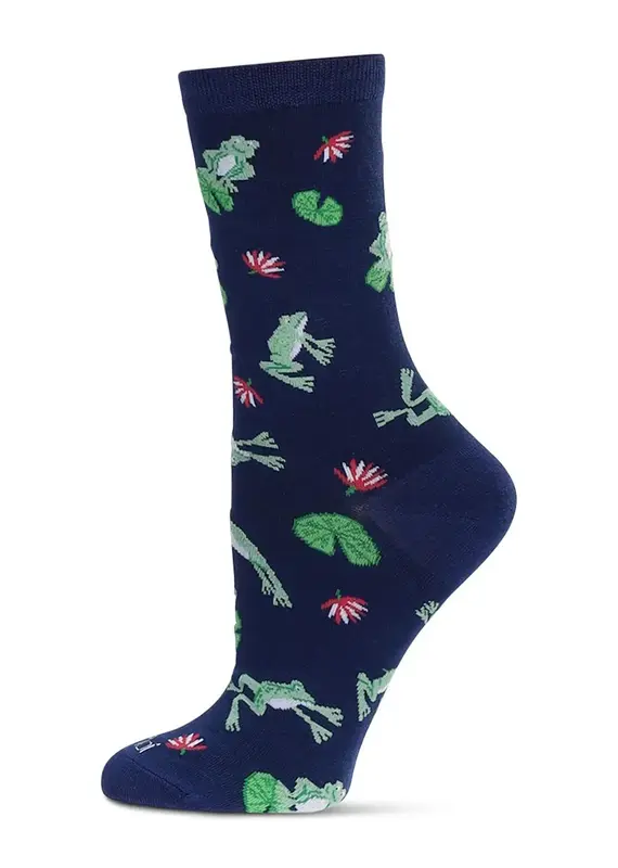Infinity Classics Frogs Bamboo Crew Socks