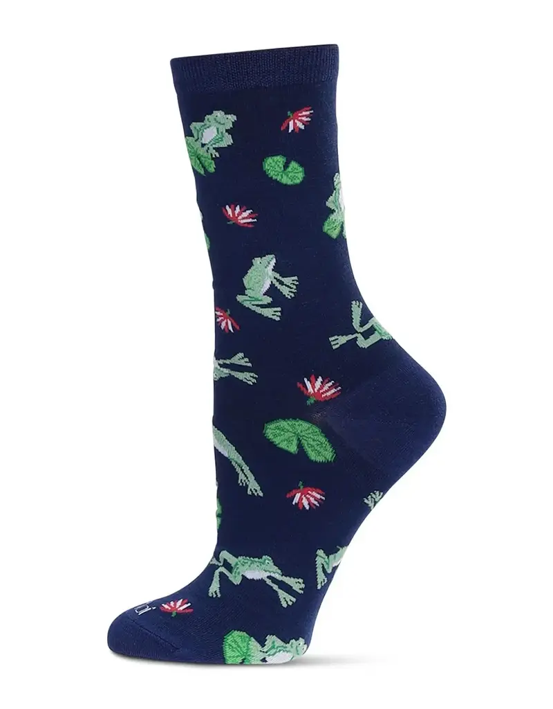 Infinity Classics Frogs Bamboo Crew Socks