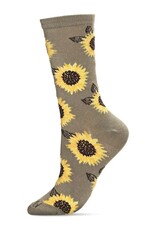 Infinity Classics Sunflower Bamboo Blend Crew Socks