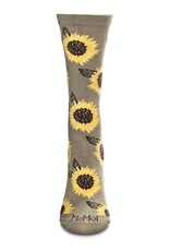 Infinity Classics Sunflower Bamboo Blend Crew Socks
