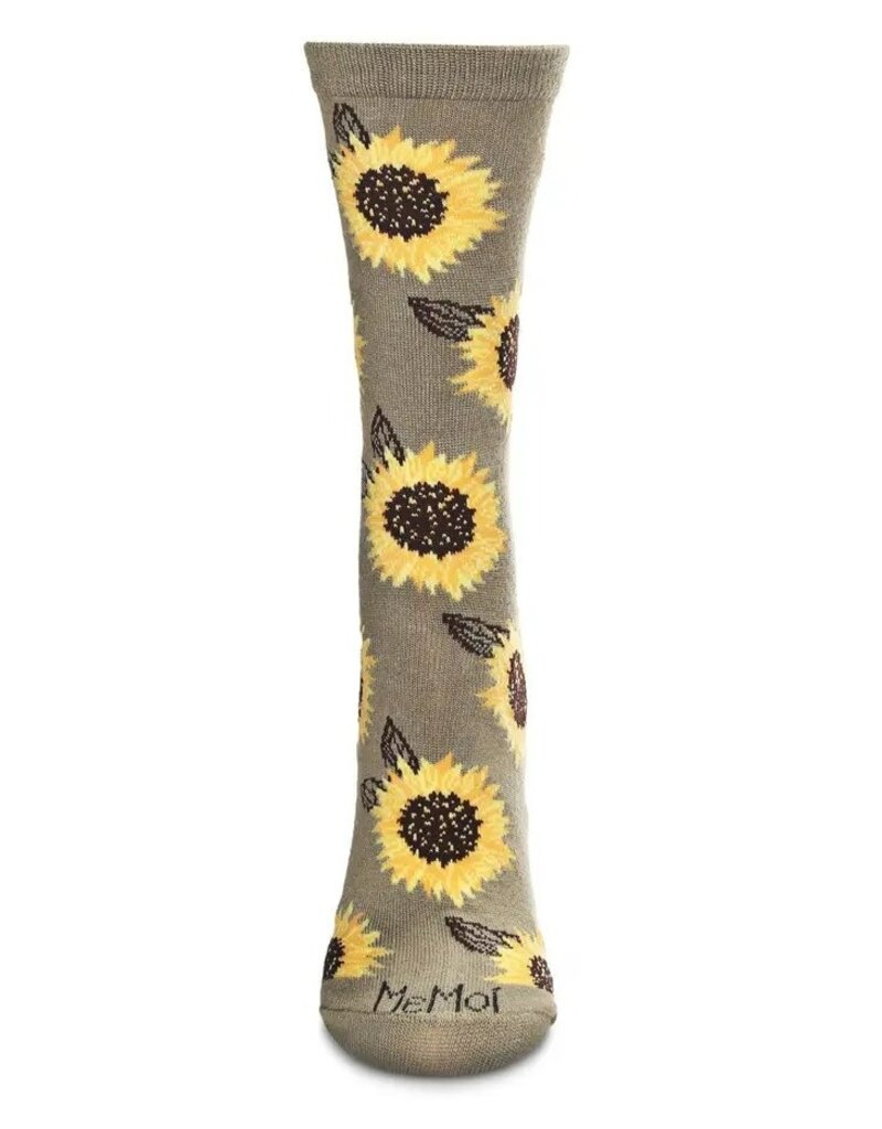 Infinity Classics Sunflower Bamboo Blend Crew Socks