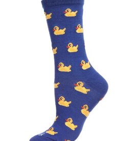 Infinity Classics Rubber Ducks Bamboo Blend Crew Socks
