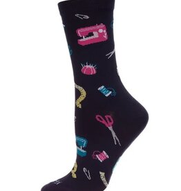Infinity Classics Sewing Bamboo Blend Crew Socks