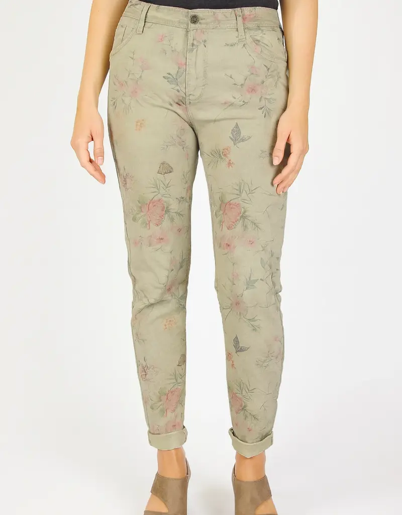 Tempo Paris Floral Reversible Jeans