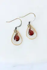 Edgy Petal Dainty Teardrop Earrings