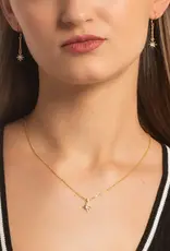 Edgy Petal Star Chain Earrings