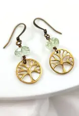Edgy Petal Tree of Life Earrings