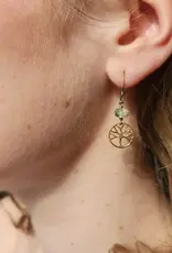Edgy Petal Tree of Life Earrings