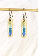 Edgy Petal Peapod Earrings