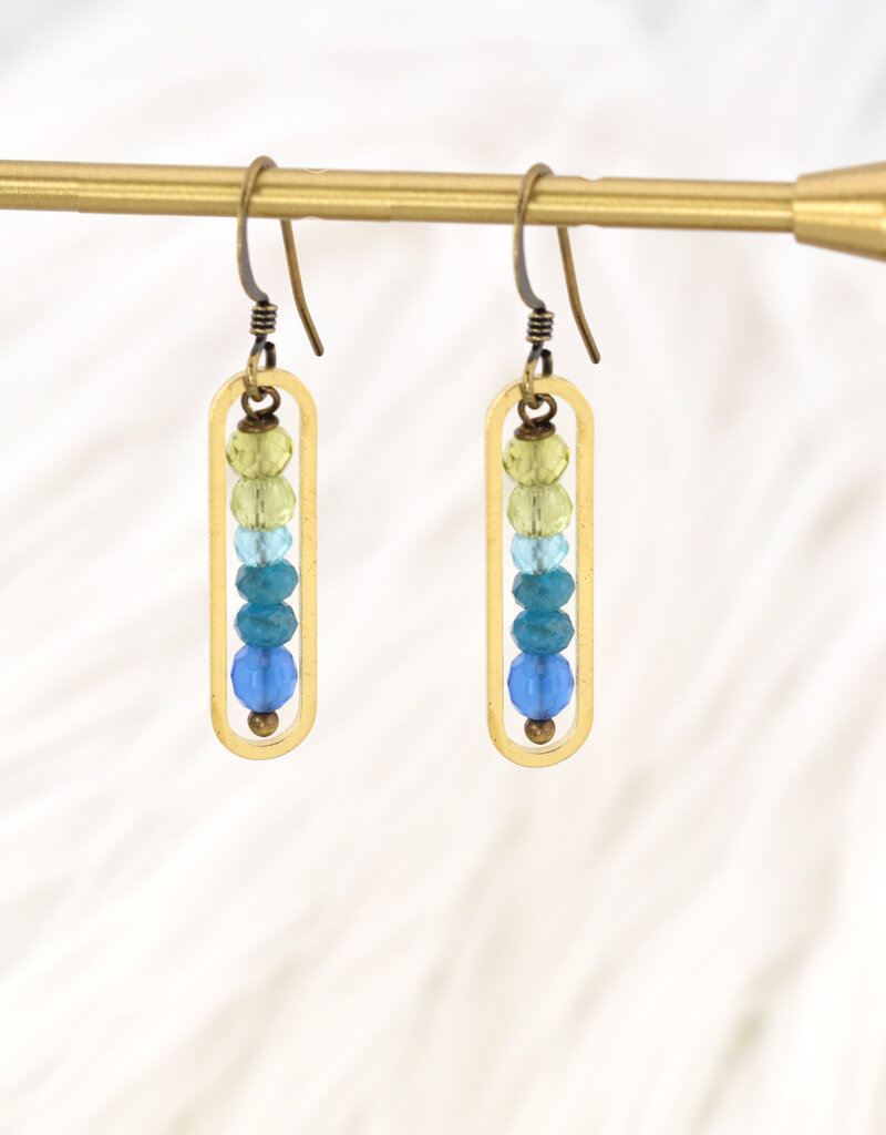 Edgy Petal Peapod Earrings