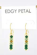 Edgy Petal Peapod Earrings