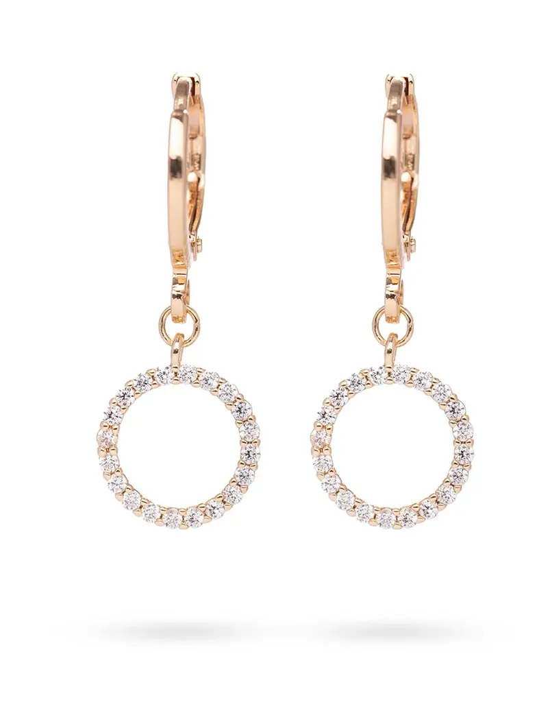 Edgy Petal Sporty Sophistication Huggie Earrings