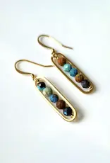 Edgy Petal Peapod Earrings