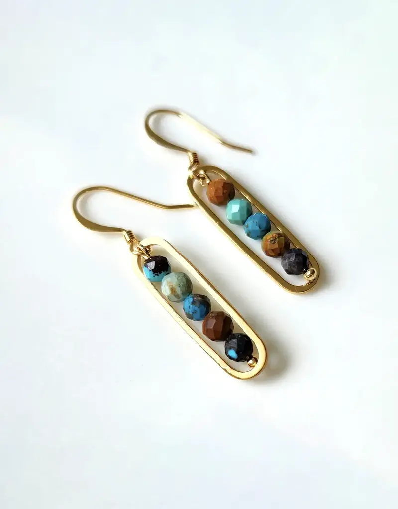 Edgy Petal Peapod Earrings