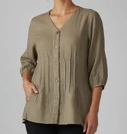 Kleen Tie-Back Pleat Top