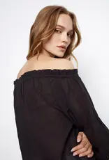 Charlie B Cotton Voile Off-Shoulder Top