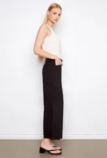 Charlie B Stretch Linen Wide Leg Button-Front Pants