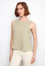 Charlie B Sleeveless Side Button Top