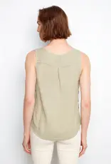 Charlie B Sleeveless Side Button Top
