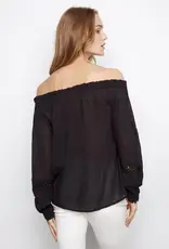 Charlie B Cotton Voile Off-Shoulder Top