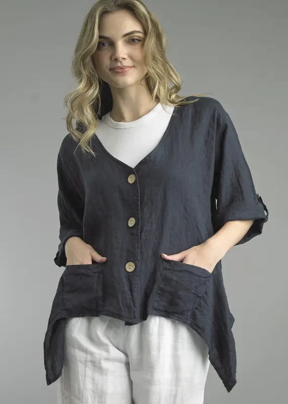 Tempo Paris Three Button Top