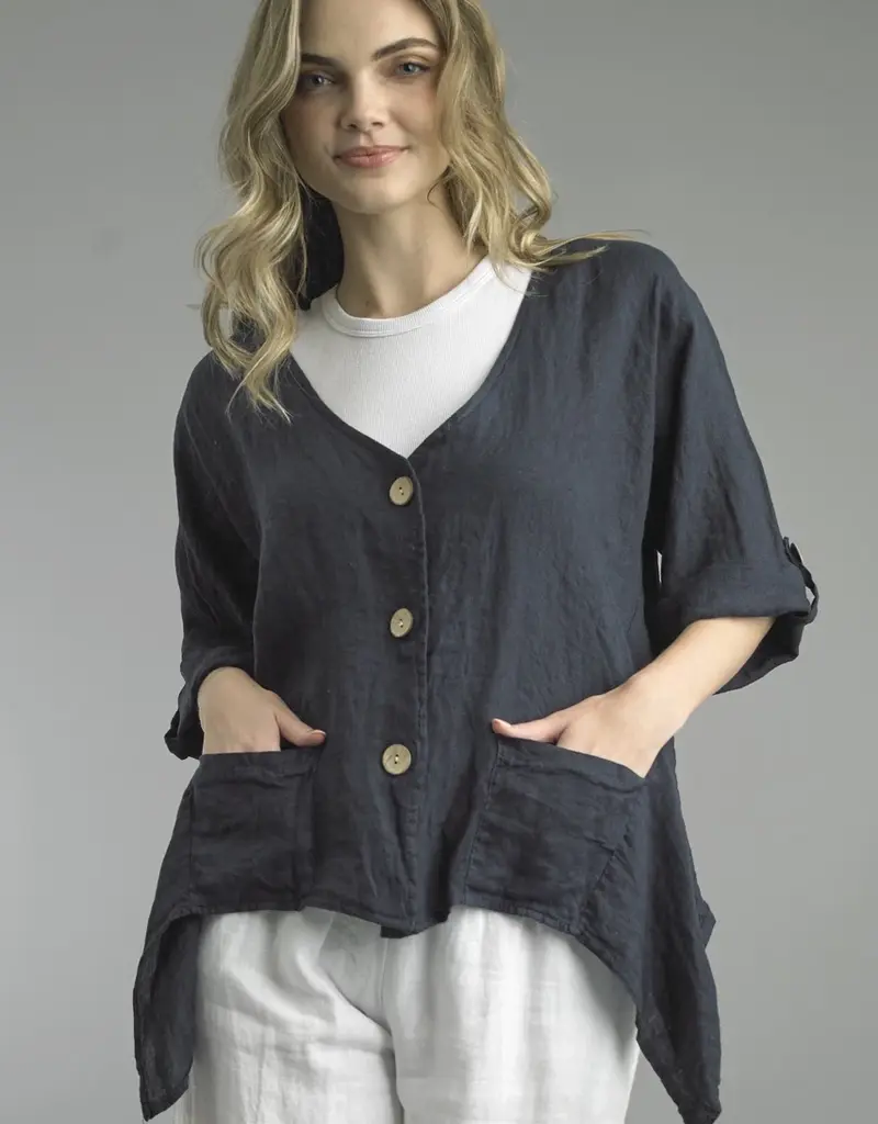 Tempo Paris Three Button Top