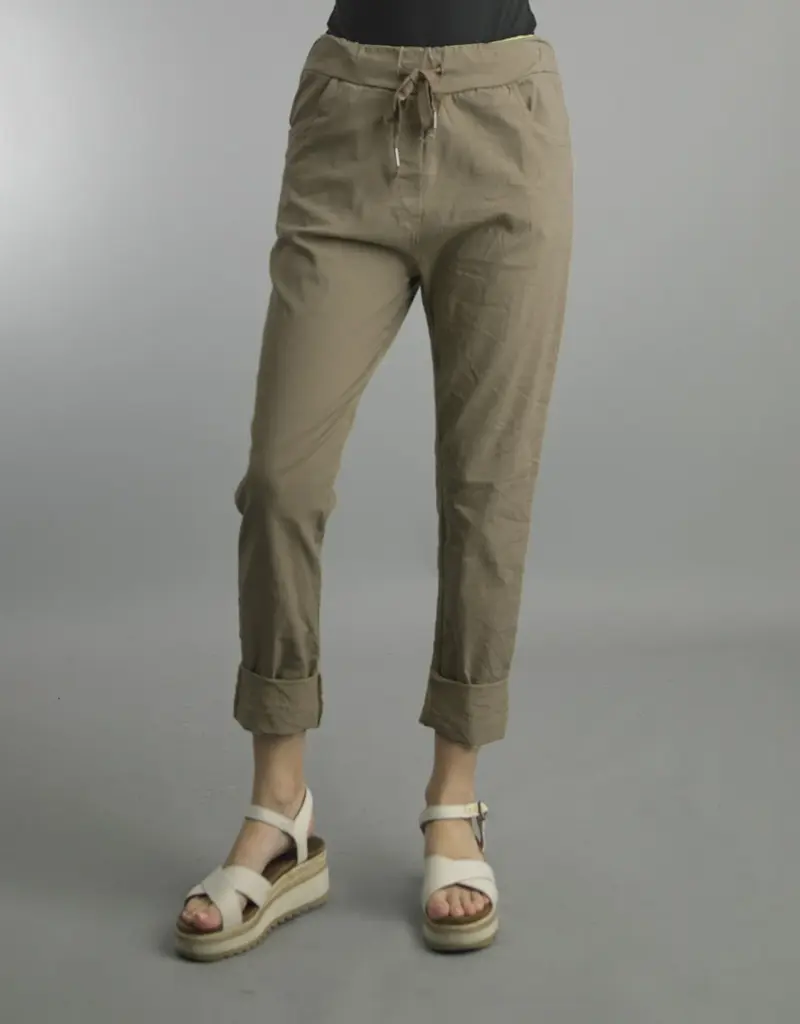 Tempo Paris Tie Front Jogger Pants
