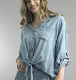 Tempo Paris Tie Front Top