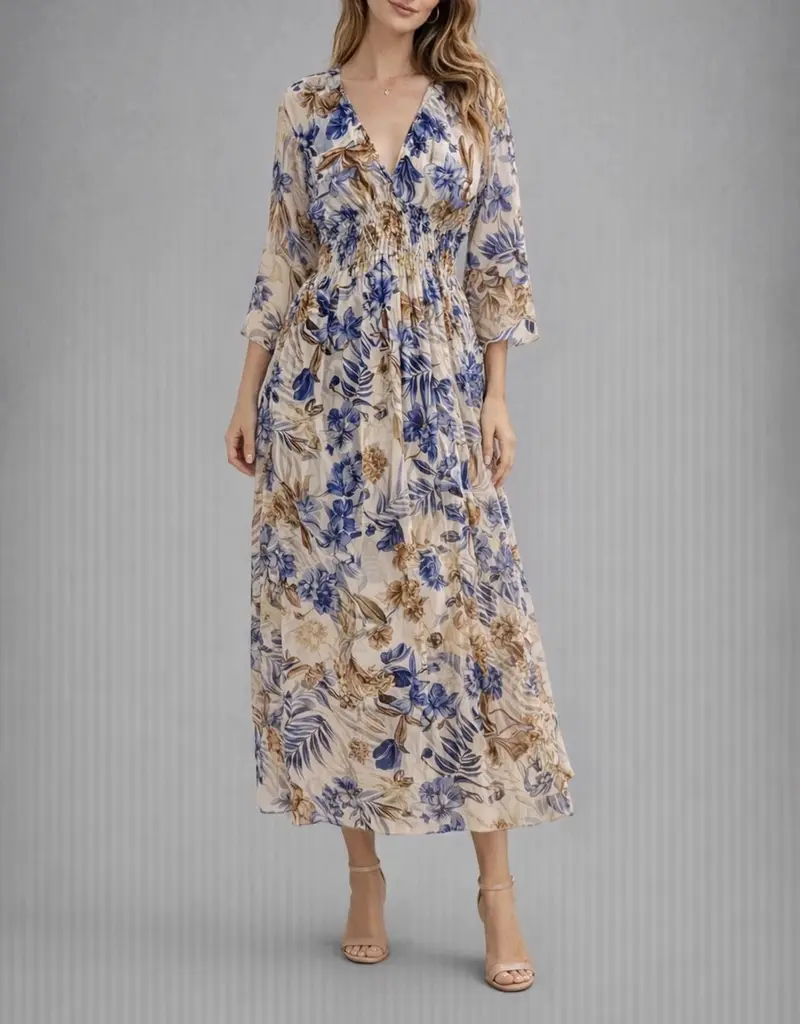 Tempo Paris Smocked Dress