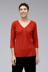 Cut Loose 3/4 Sleeve Tuck Front Tee