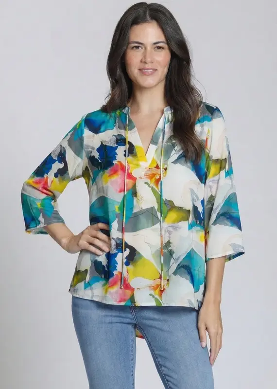 APNY V-Neck Tassel Top