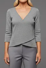 Toofan V-Neck Wrap Hem Top