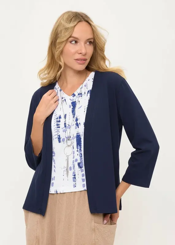 Cotton Lani Open Front Jacket