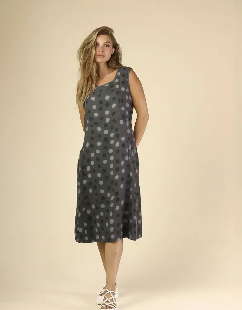 Fenini Polka Dot Patch Dress