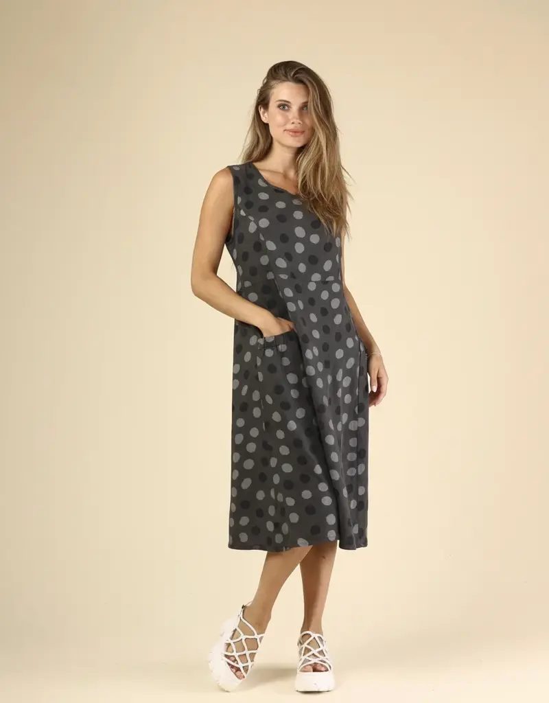 Fenini Polka Dot Patch Dress