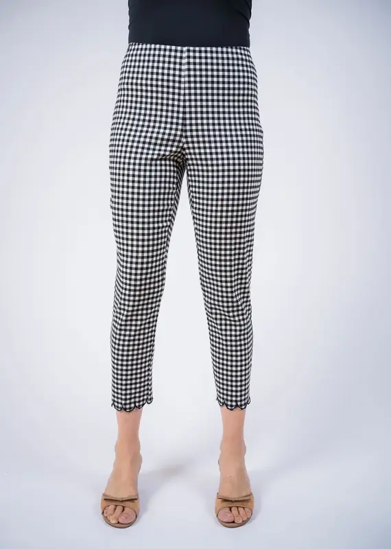 Lisette L Gingham Scallop Pants
