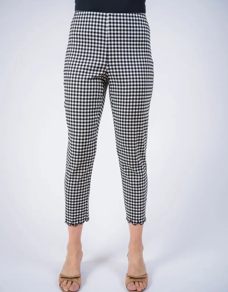 Lisette L Gingham Scallop Pants