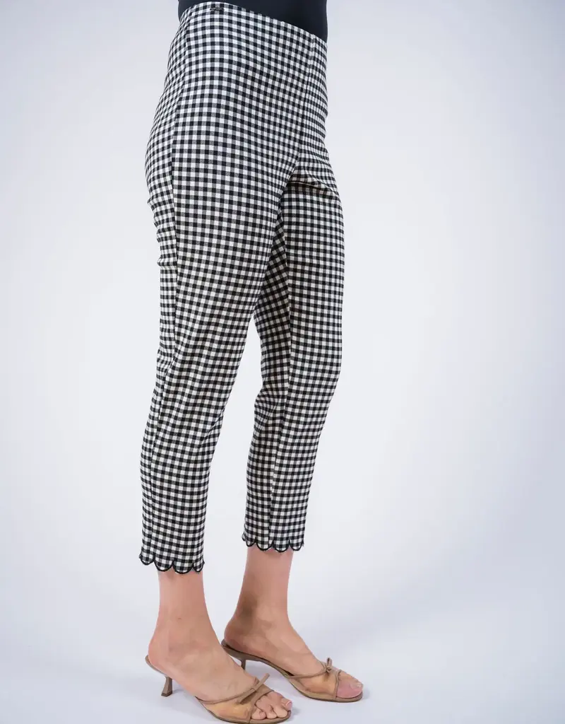Lisette L Gingham Scallop Pants