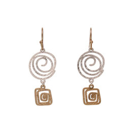 Kole Spiral Dangle Earrings