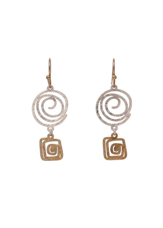 Kole Spiral Dangle Earrings