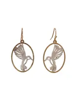 Kole Oval Hummingbird Earrings
