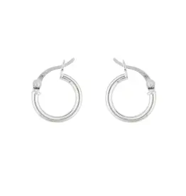 Mark Steel 12mm Hinged Tube Hoop Earrings